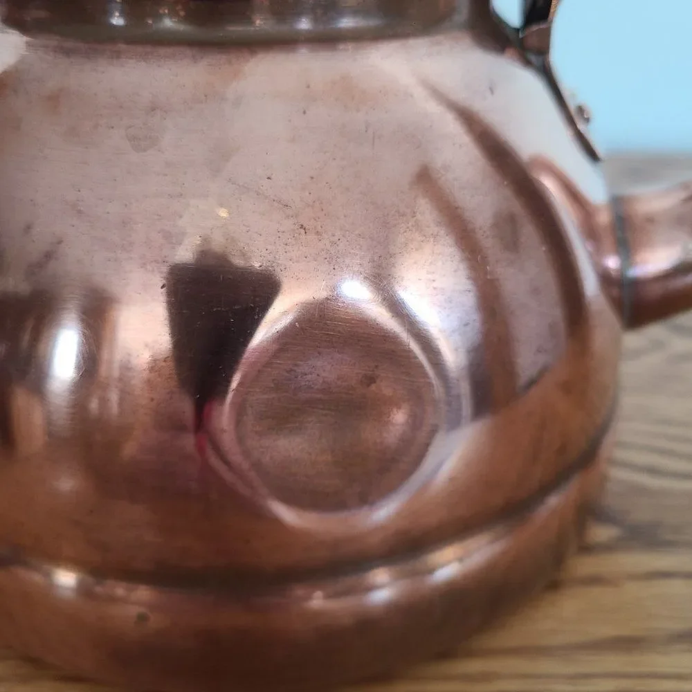 Vintage Douro B&M Copper Stovetop Tea Kettle Teapot No Lid Made in Portugal